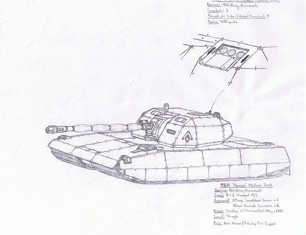 M86A1 ‘Hanson’ Medium Battle Tank