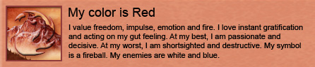 And my color is:::::Red?