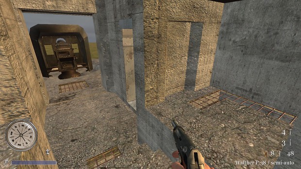 CoD2 testing models as structure in map