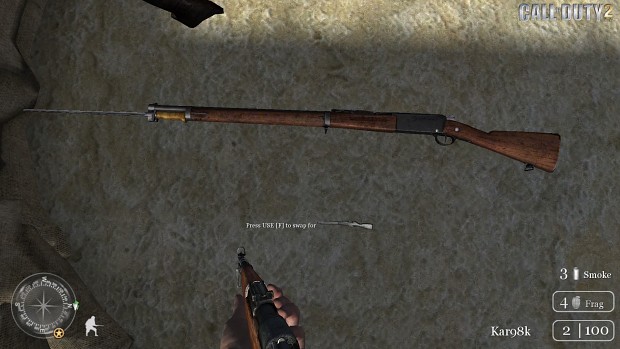 CoD2 French Rosalie bayonet