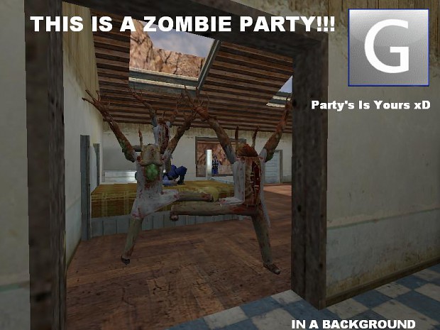 Zombie Party in a Background!