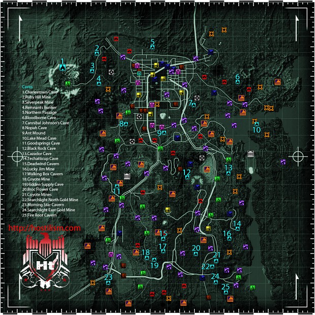 fallout new vegas locations