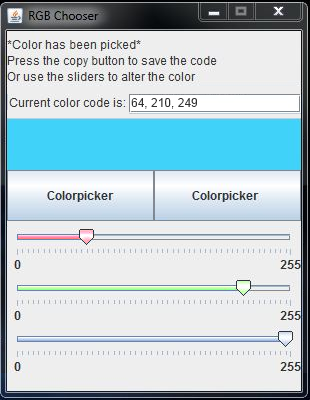 Smaller UI for RGB-Chooser