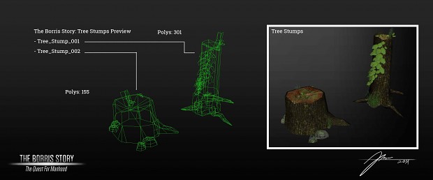 Tree Stumps 3D models