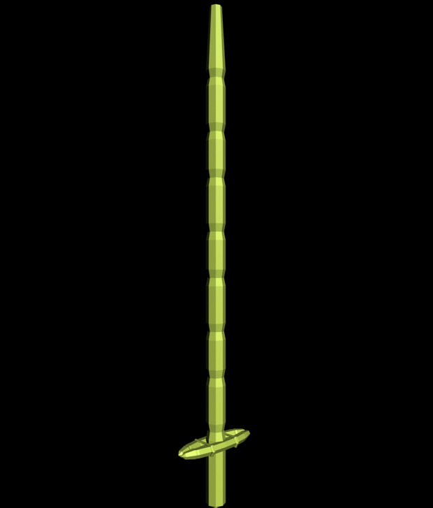 Low Poly bamboo sword