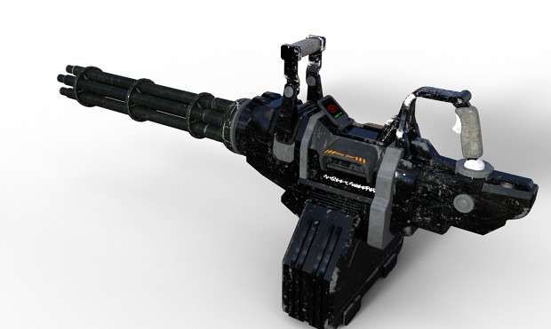 minigun model render in DAZ3D for BF2142 mod