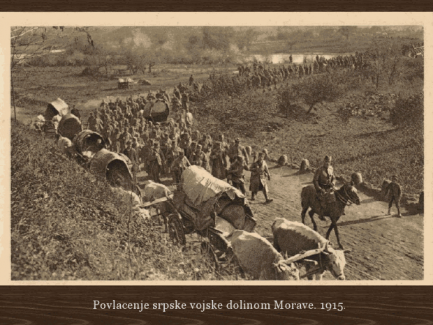 Withdrawal of the Serbian Army in WWI 1915