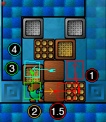 Level 9 - Upper Left Orange Piece Crate Puzzle