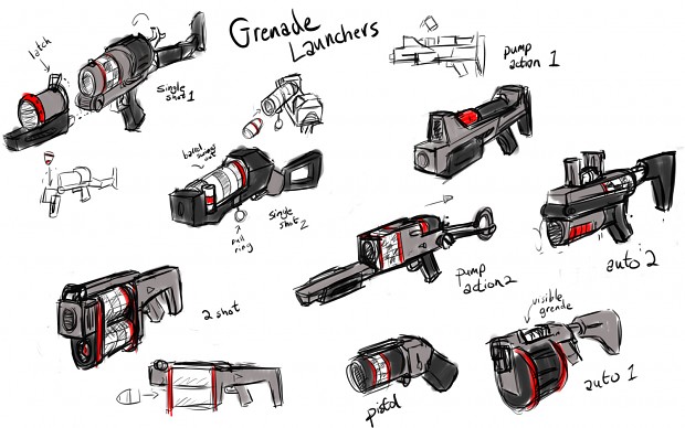 Grenade Launcher Concept Art