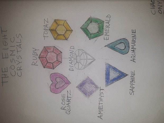 The Eight Cosmic Crystals