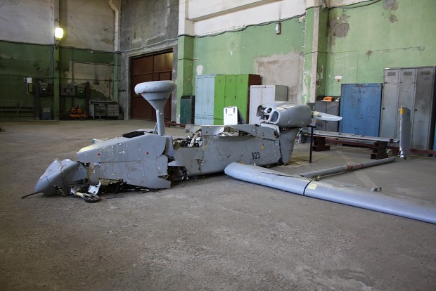 Miner-built copy of the IAI Searcher (Forpost) UAV