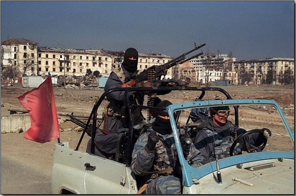 Russians in Chechnya.