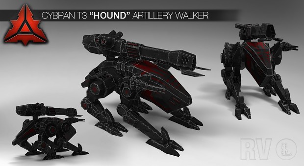 Cybran T3 "Hound" Artillery walker (HD)
