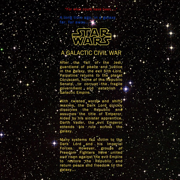 Star Wars A Galactic Civil War