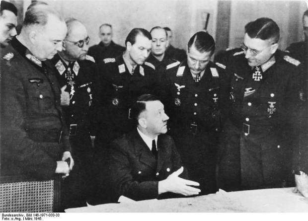 Hitler at conference of Army Group Vistula 1945
