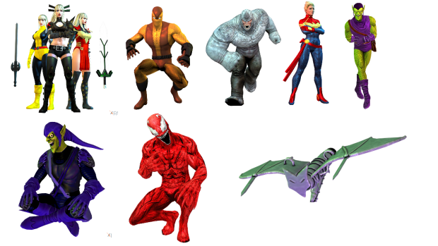 Marvel Heroes 3D Models Pack 2