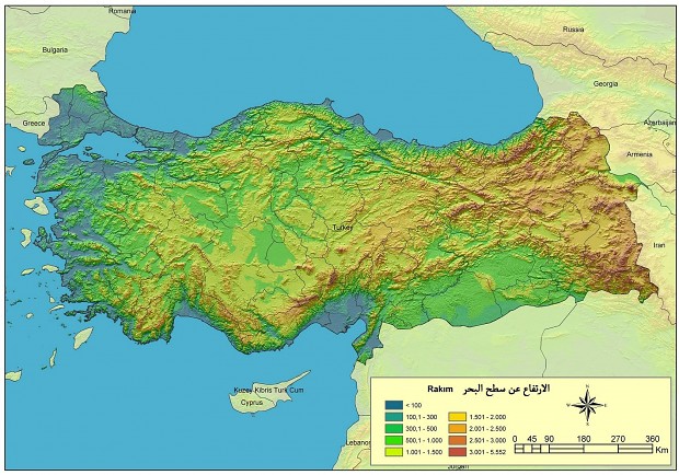 Turkey map block diagram