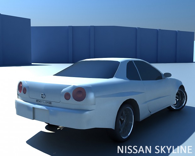 Nissan Skyline GT-R R34 3Ds Max model