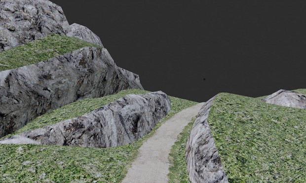 Low-poly spring/summer terrain