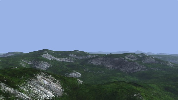 Raycasted northern Bosnian hills v1