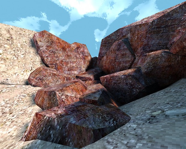 Some low-poly lightmapped rocks