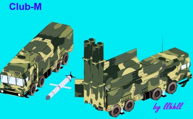 Club-M Coastal Missile System with 3M-54 missile