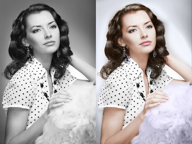 From black and white to color photo!
