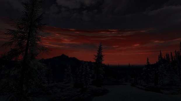 A cold sunset in Solstheim.