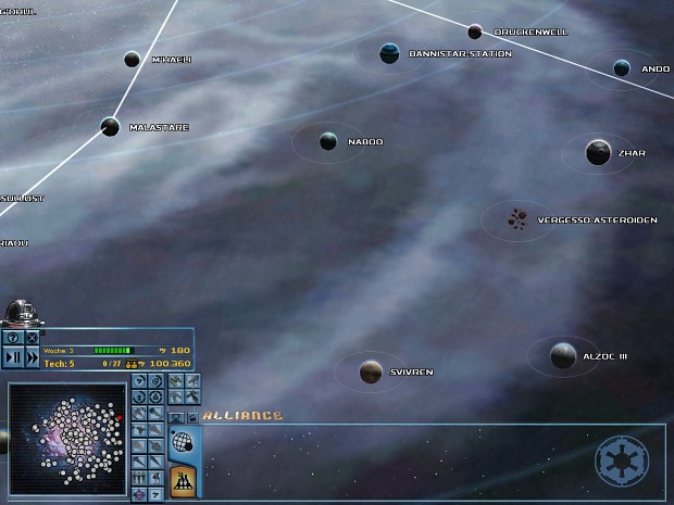 Custom Galaxy Map - Trailing Sectors