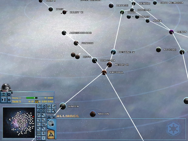 Custom Galaxy Map - Southern Core