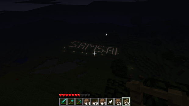 My name in red stone :D