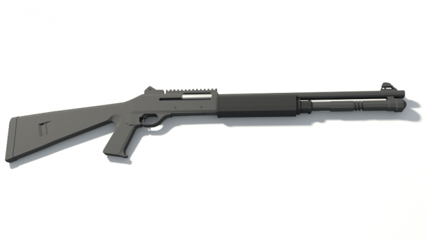 Shotgun 3D model #1