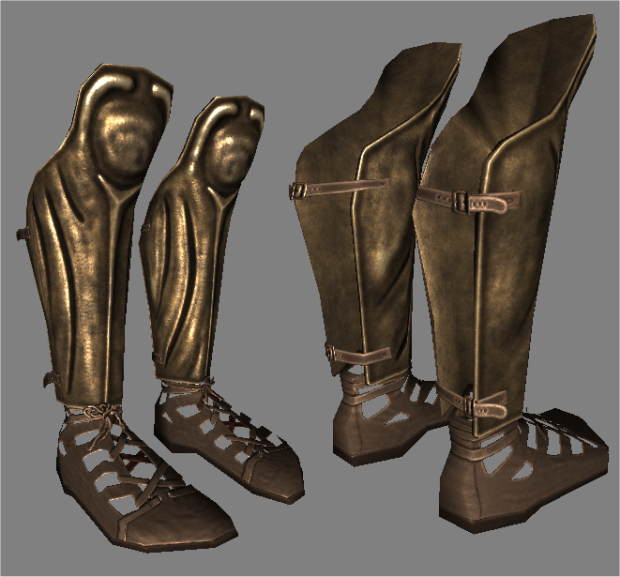 low poly macedonian boots