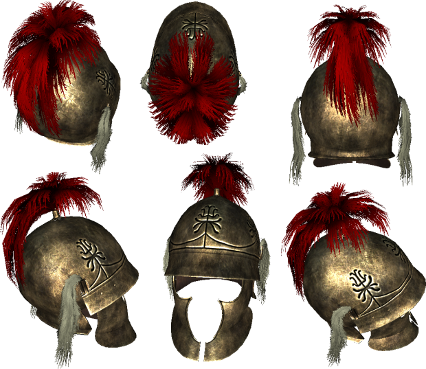 thracian haired helmet updated plume