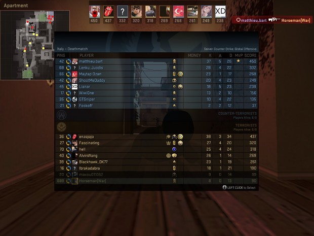 PING CS GO Image Horseman War Indie DB