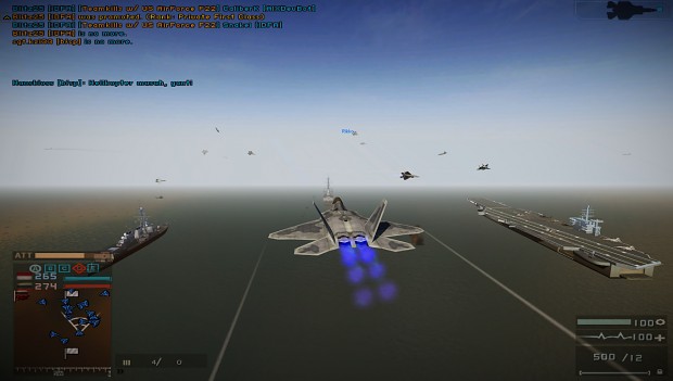 Epic aerial and naval combat