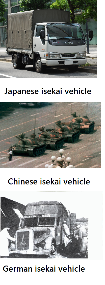 isekai vehicles around the world