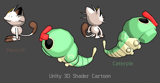 Meowth and Caterpie