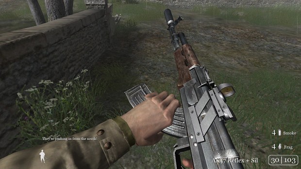 AK-47 Red Dot Sight in cod2