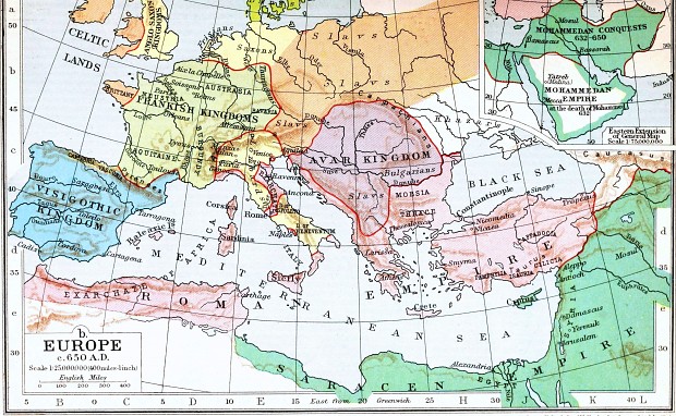 Europe 650 AD