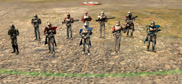 The clone commanders