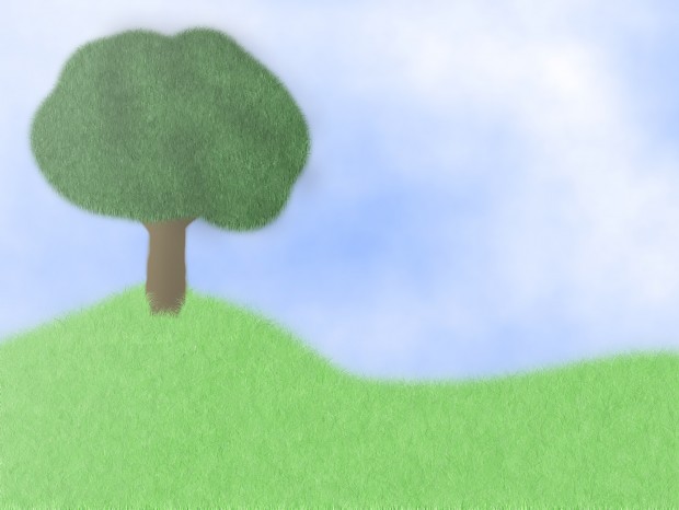 Tree on a hill