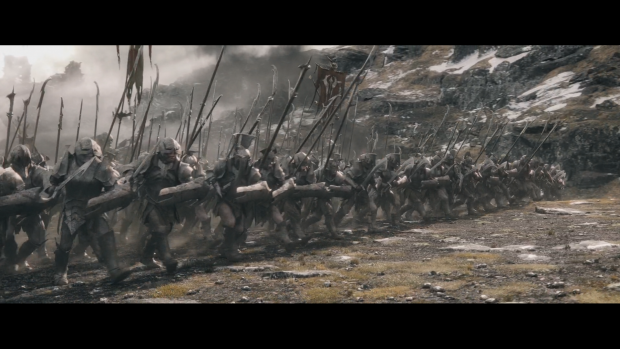 orcs march under their banner