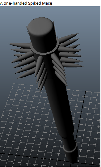 One-Handed Spiked Mace