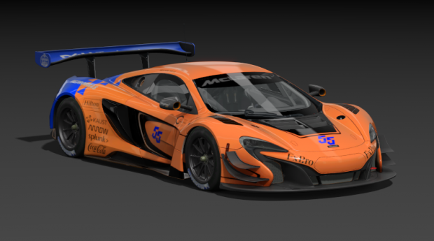 Asetto Corsa Mclaren 650S GT3 skin inspired by MCL34