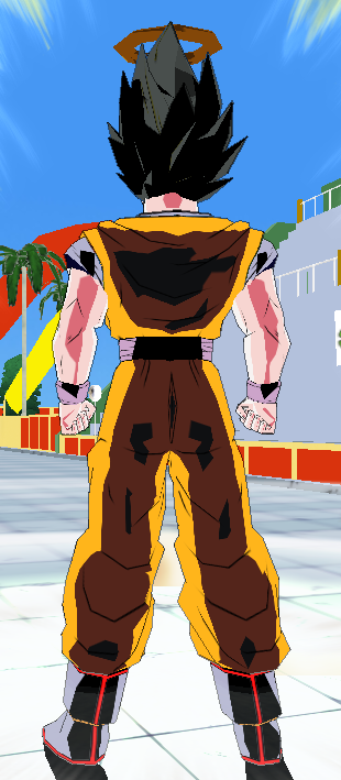 Goku Otherworld black hair super saiyan