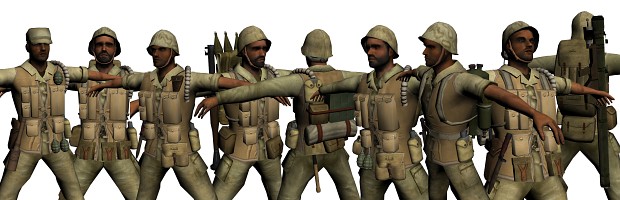 Updated Egyptian soldiers & kits