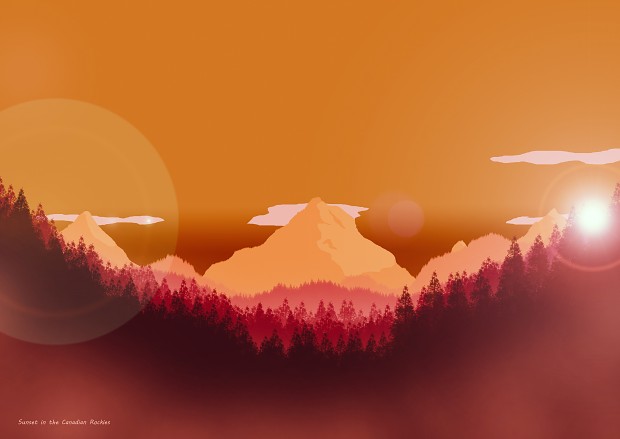 Flat Landscape Art 2