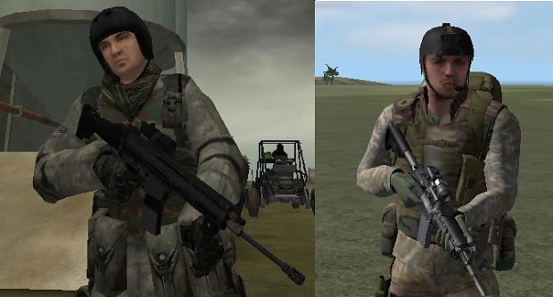 Arma Armed Assault US Army SF skin imitation