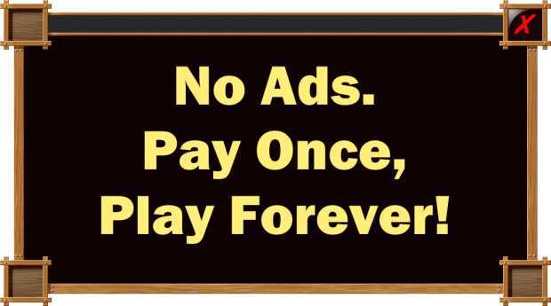 On Mobile: No Ads. Pay Once. Play Forever.